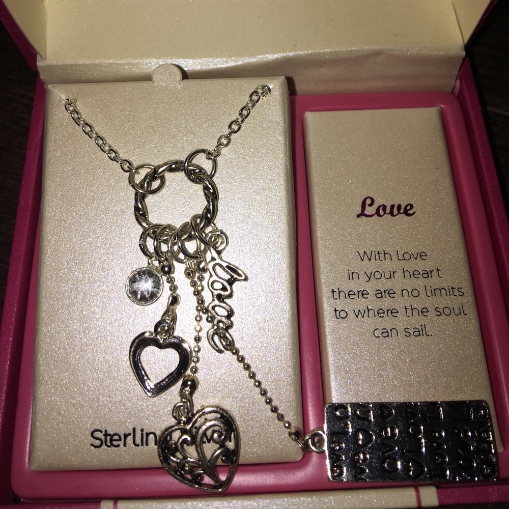 “Love” charm necklace